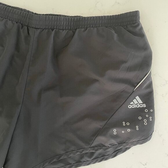 Adidas Supernova Clima365 Poly Running Track Shorts w Liner Black & Silver Sz M - Picture 2 of 11